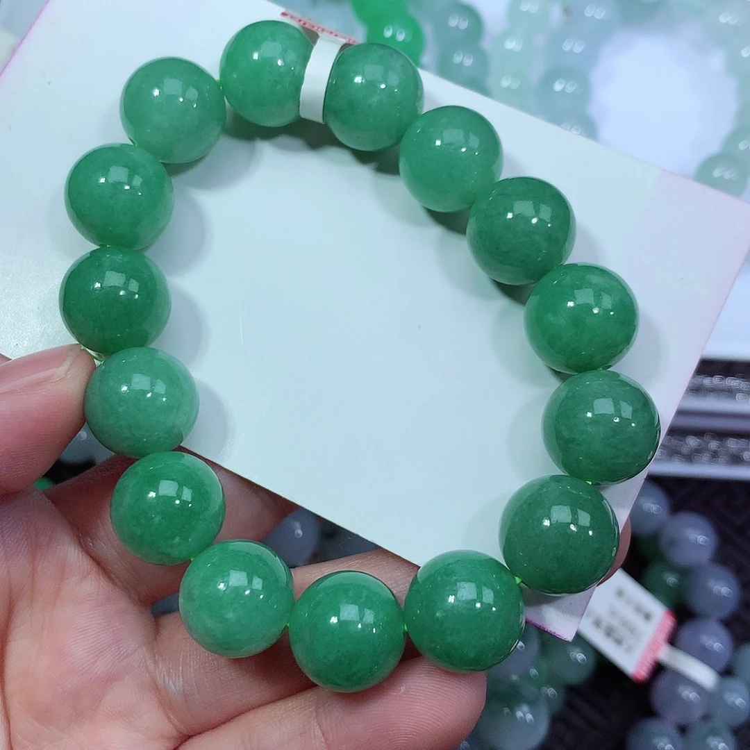 翡翠手链未镶嵌卡13.5