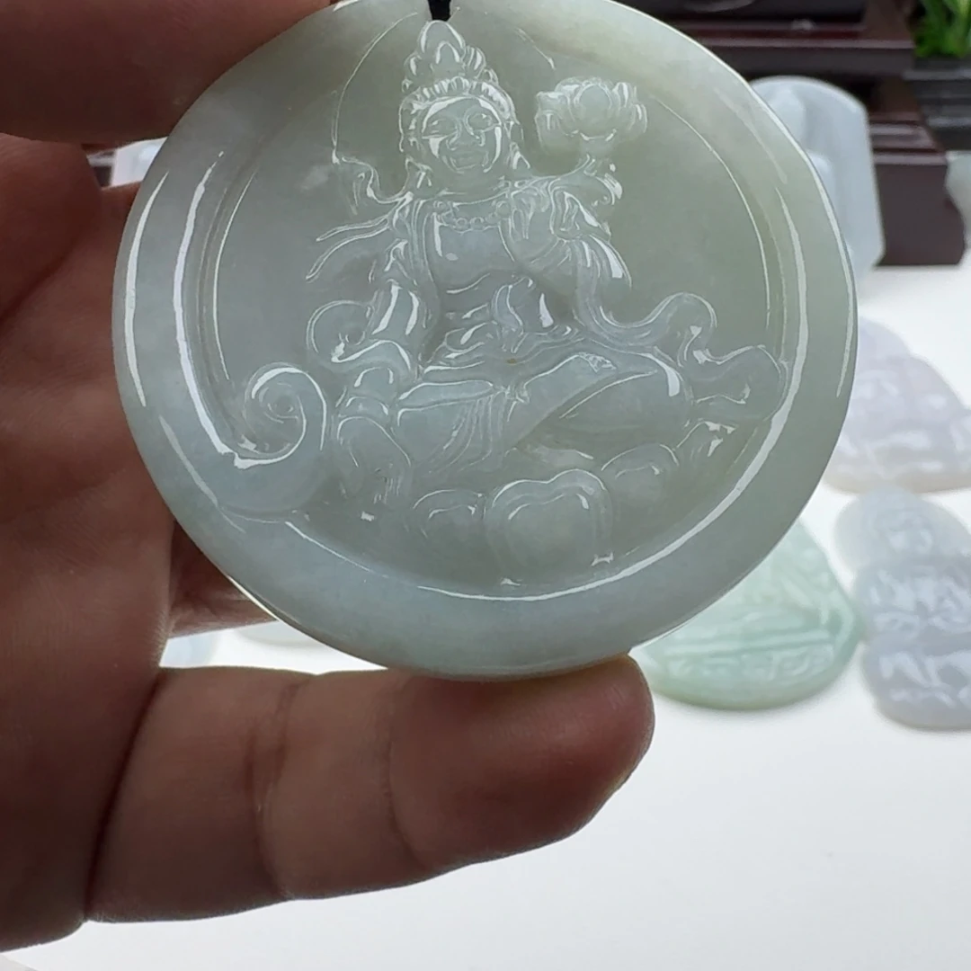 颈饰未镶嵌翡翠天然缅甸A货翡翠