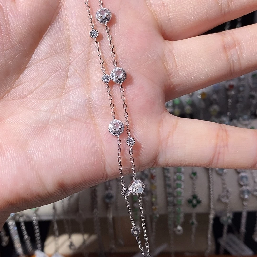 翡翠银S925镶嵌手链