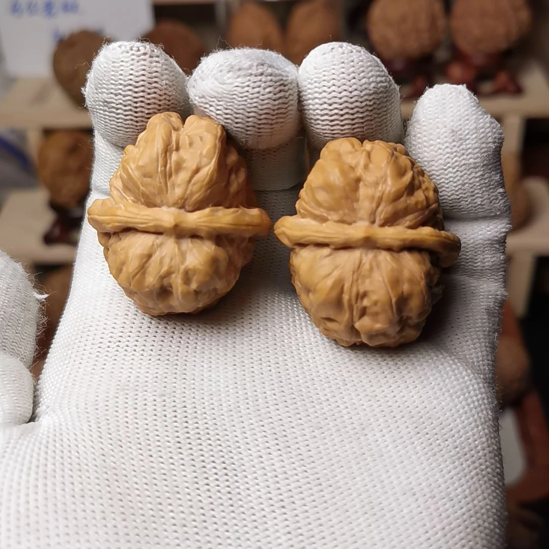 核桃文玩核桃高端小众蛤蟆头有修练手对35尺