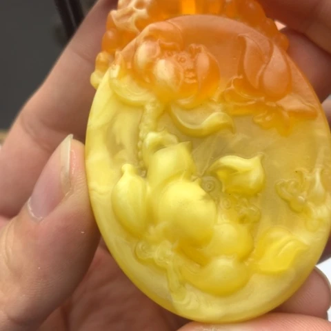 琥珀颈饰未镶嵌A32