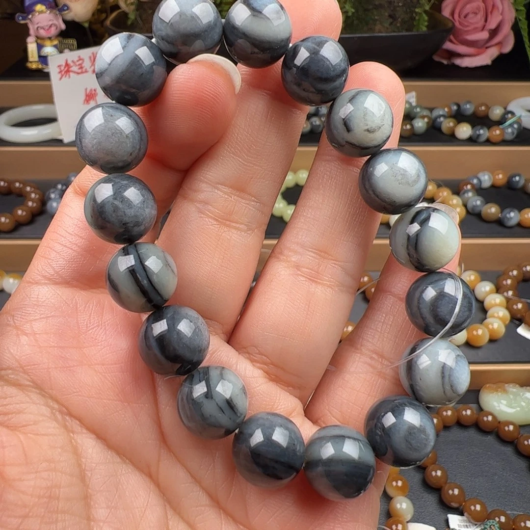 和田玉未镶嵌手链新疆青花特色卡12