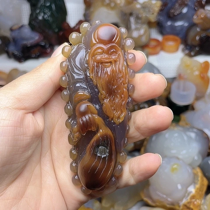 玛瑙/玉髓饰品未镶嵌自*