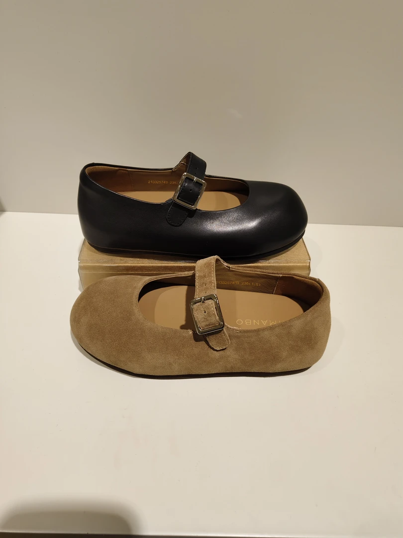 213325741漫步佳人2025春季时尚复古厚底跟浅口