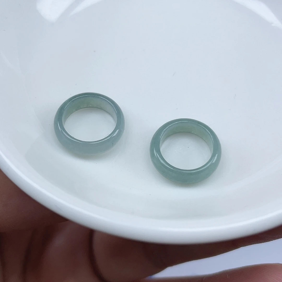 翡翠散珠翡翠跑环2颗