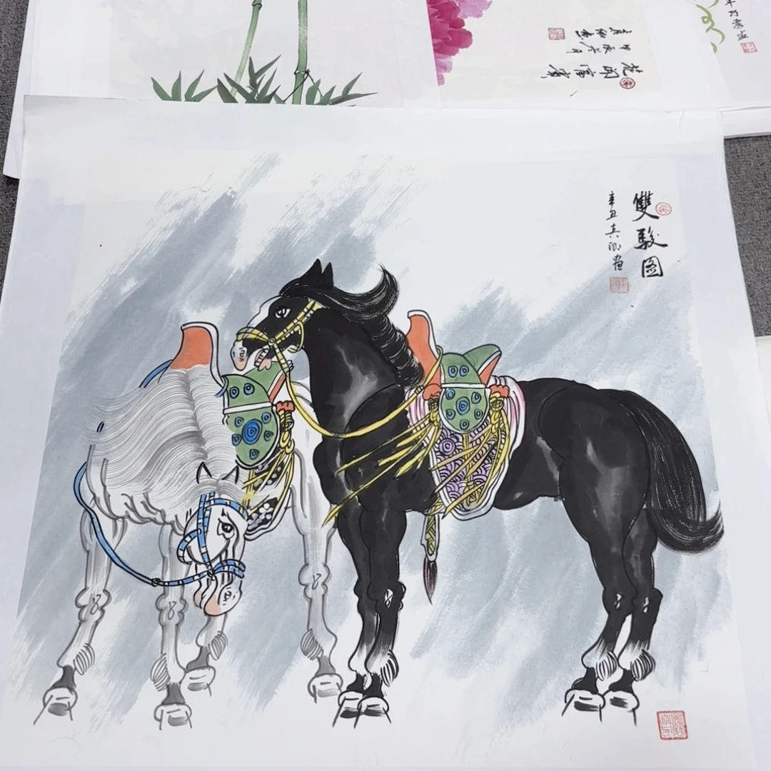 国画国画作品多次
