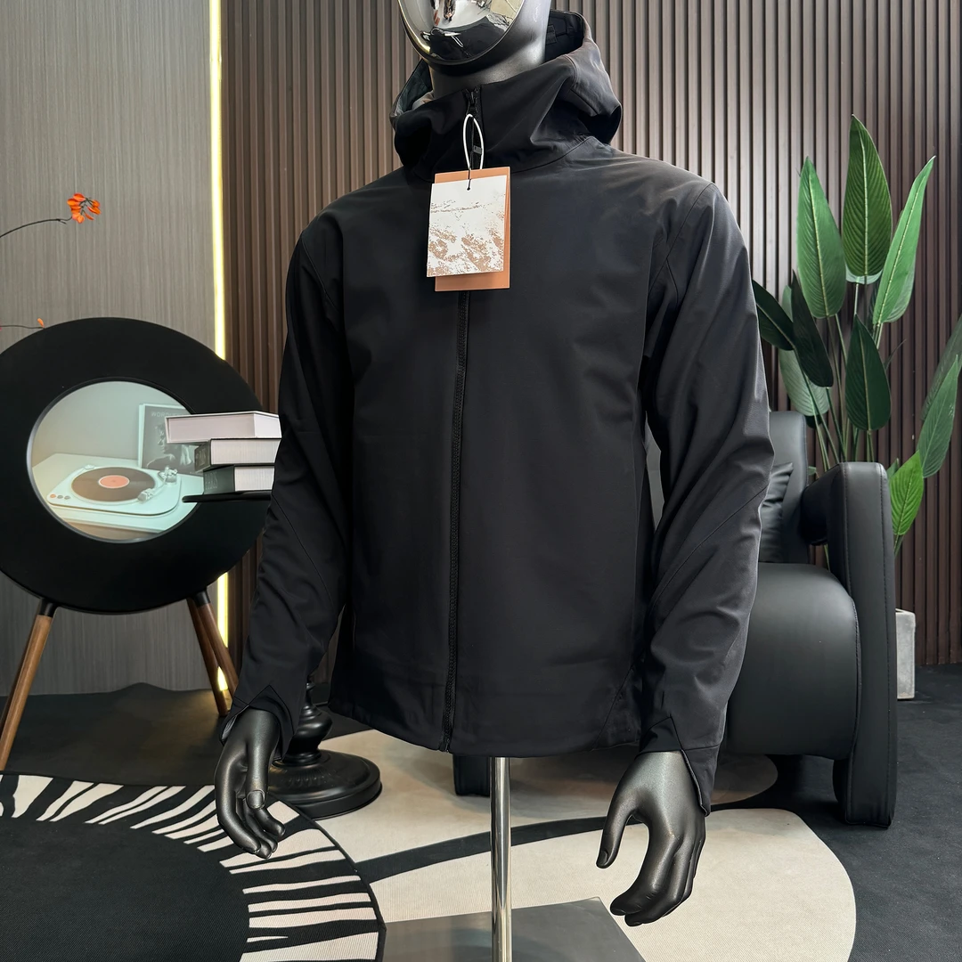 25新力作甄选男士高端商务休闲软壳夹克外套户外防风保暖连帽大衣