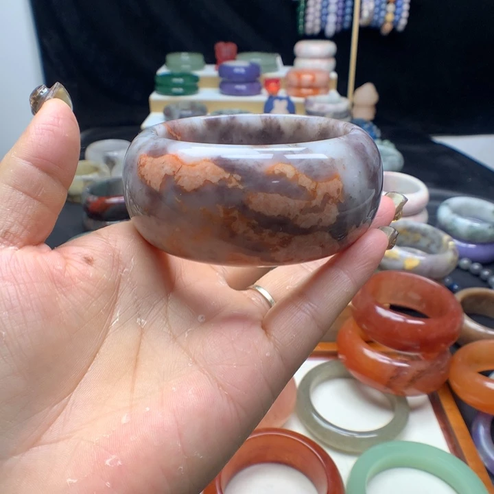 未镶嵌手镯石英质玉欧*酱