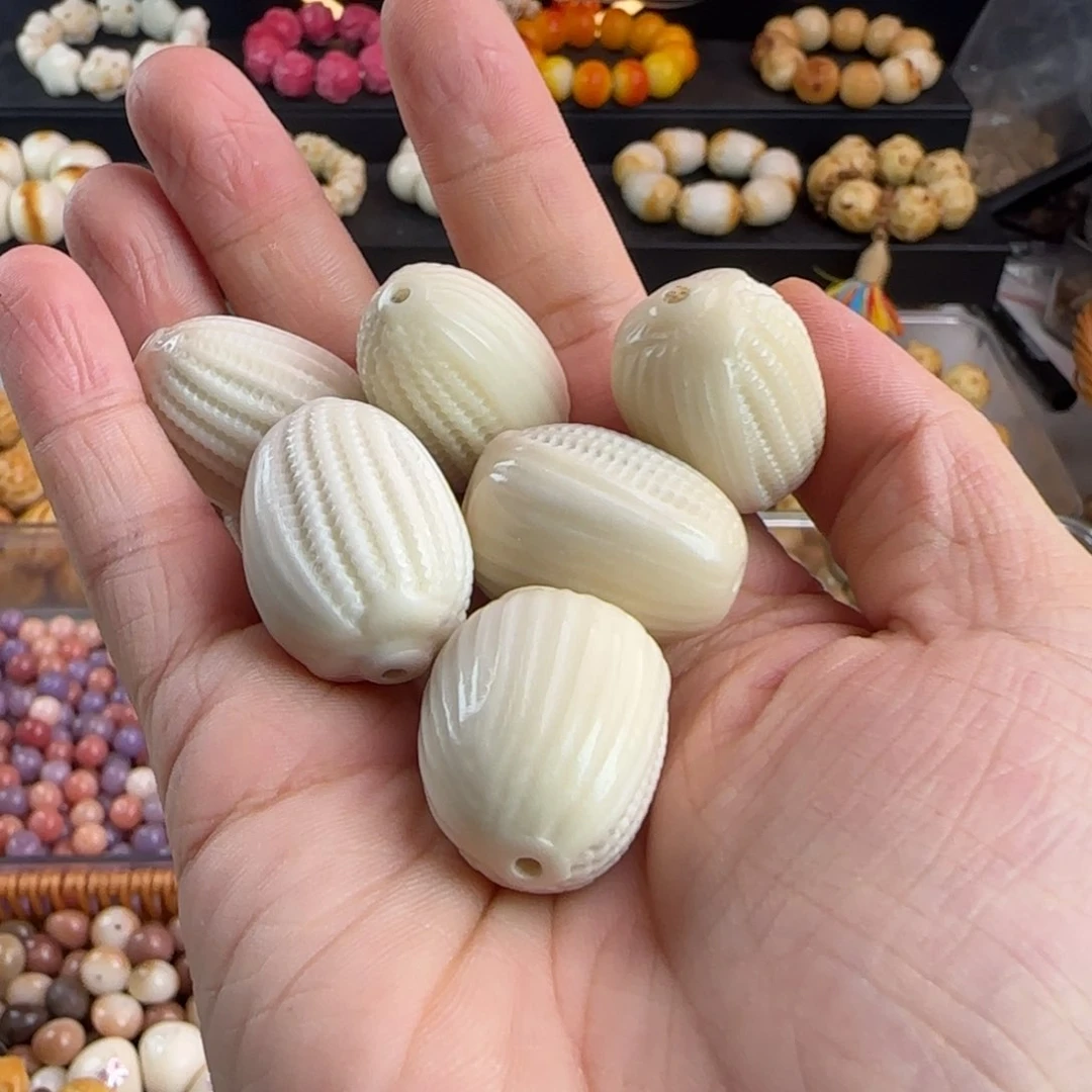 菩提根/象牙果手串微瑕牙果玉米3颗