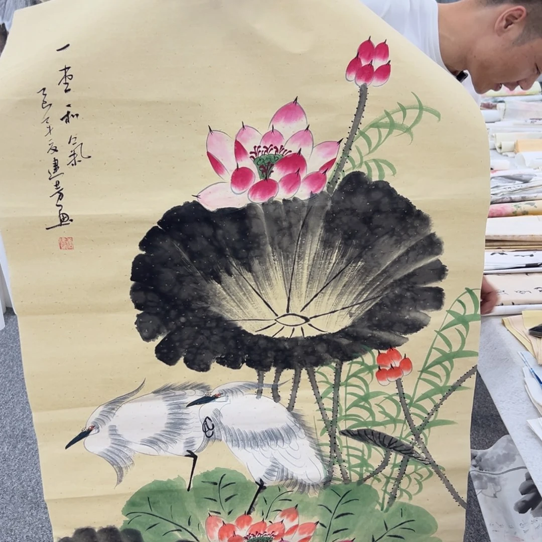 国画纯手绘字画宣纸