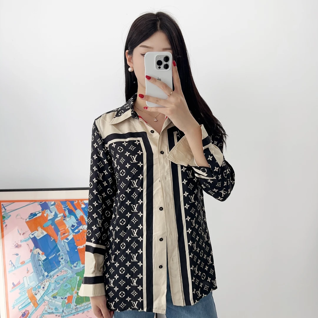 95新 LouisVuitton/路易威登 衬衫34码拼色/251221ZJMYB02