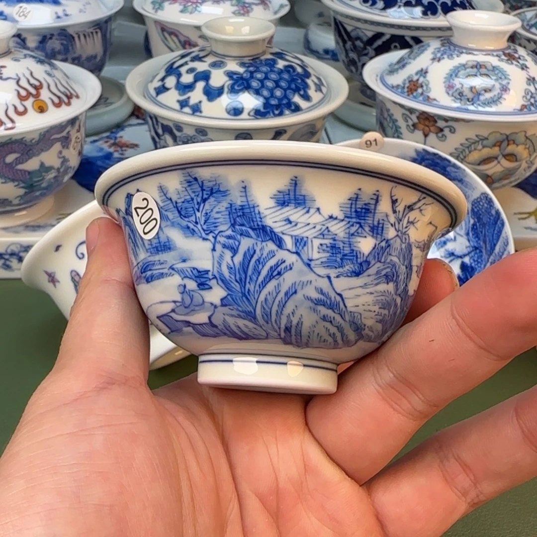 景德镇手工手绘茶具200