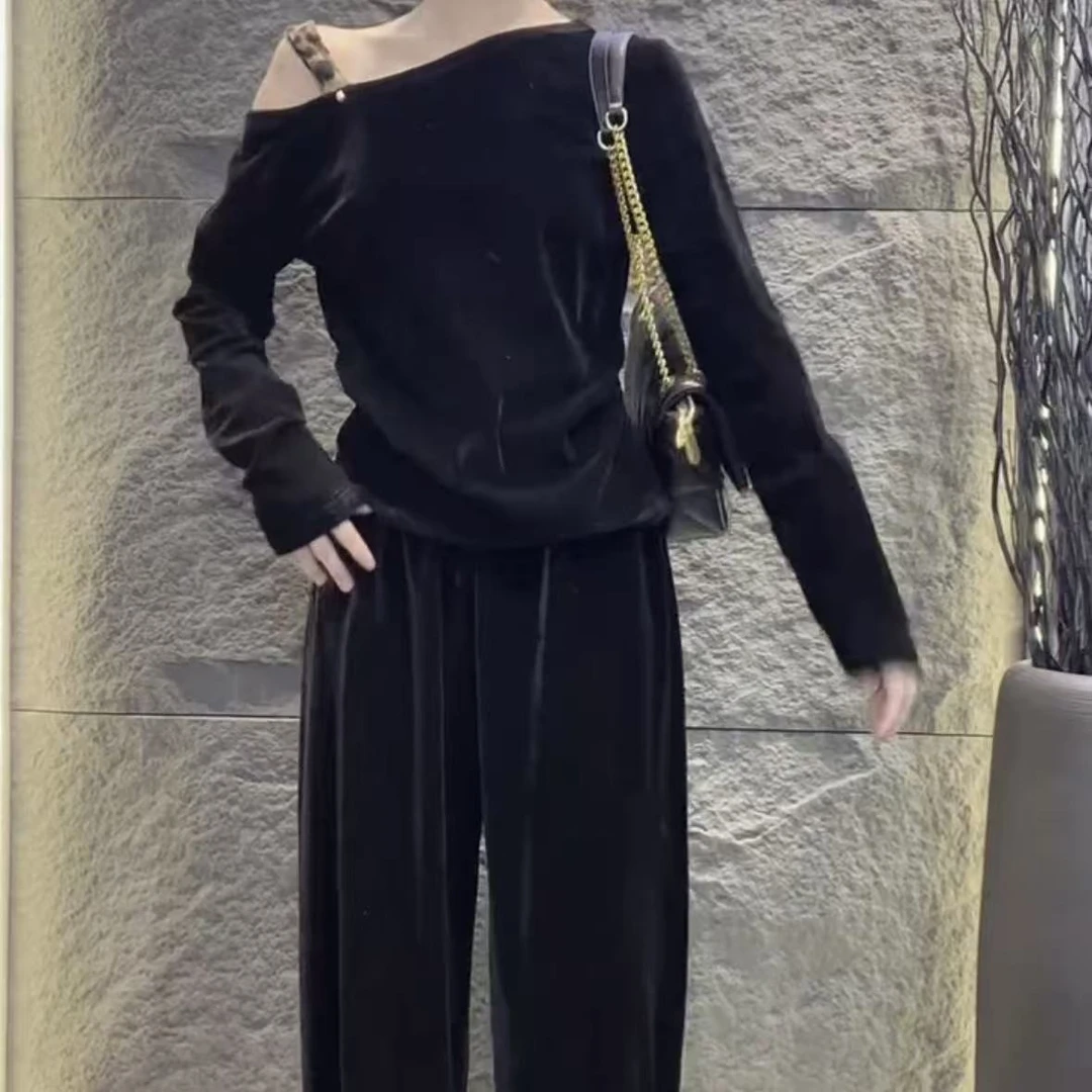 新款时尚气质宽松显瘦休闲风套装