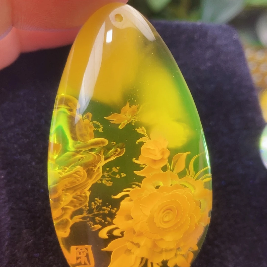 【闪购商品】金珀吊坠(不含链)未镶嵌