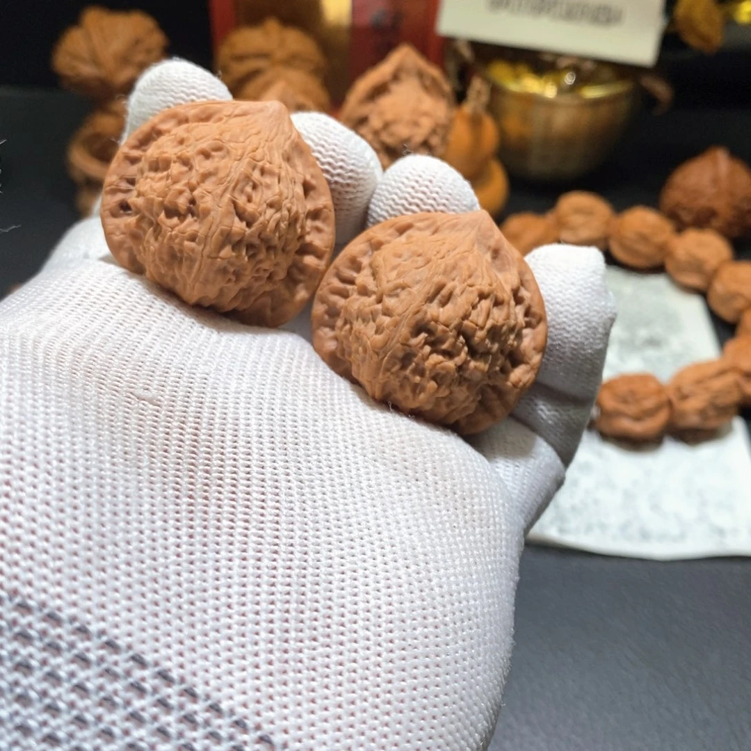 文玩核桃把件0441七步沟37（全）