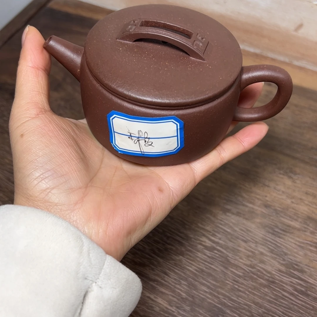 紫泥茶壶紫泥汉瓦150cc微瑕