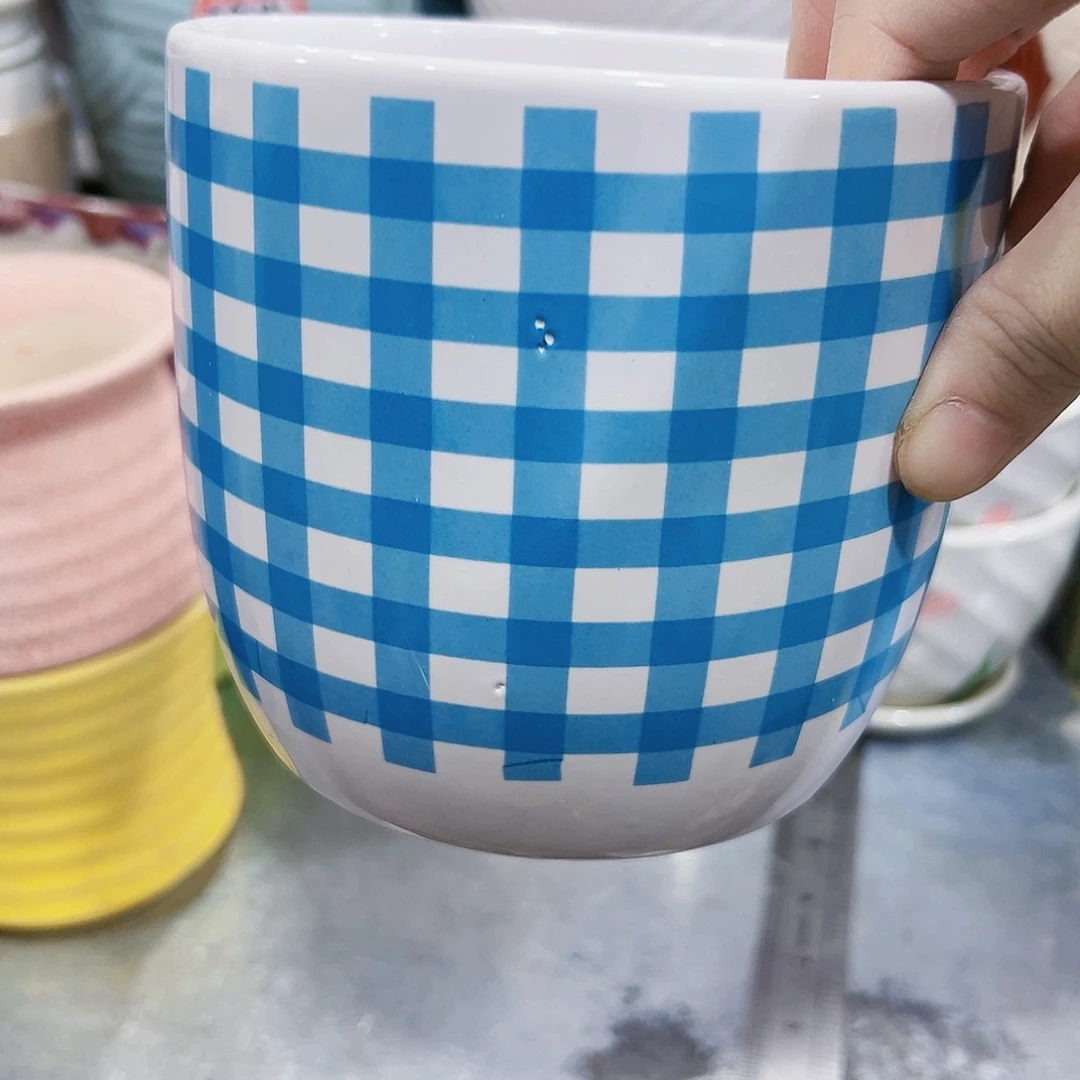 外贸尾货陶瓷花盆凑单10米包邮瑕疵