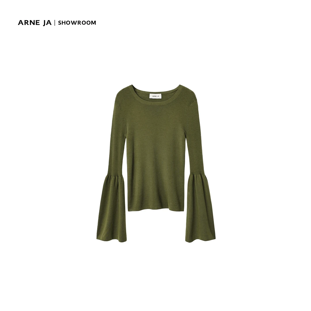ARNEJA | 泡泡袖羊毛打底上衣