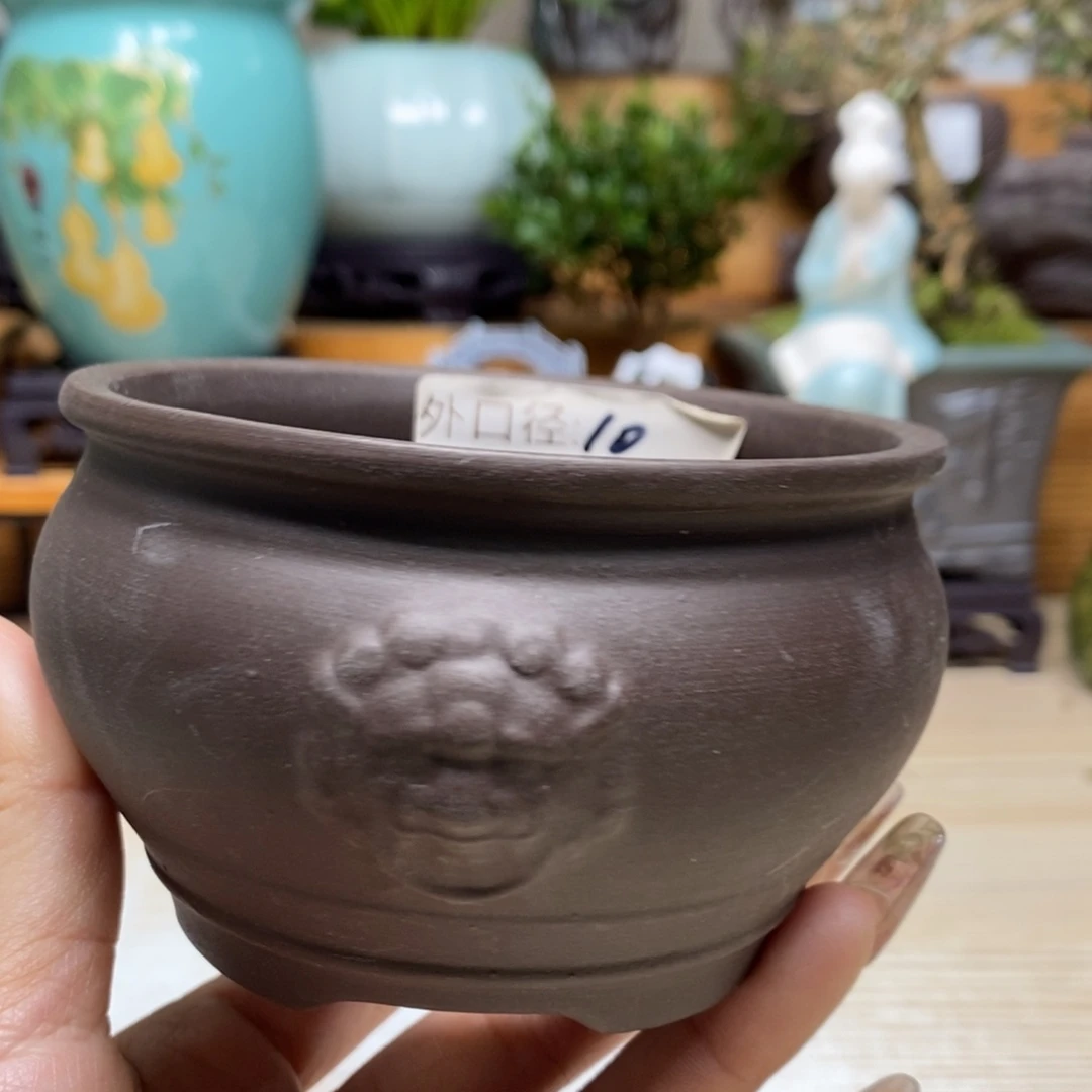 紫砂陶瓷艺术花盆陶瓷