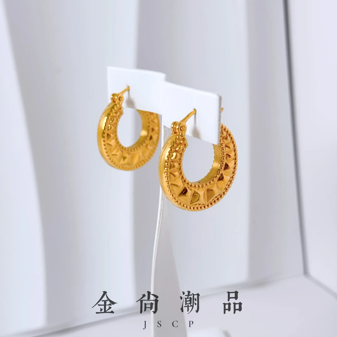 【波西米亚合集】足金999黄金5D无氰工艺宫廷风波西米亚风耳扣