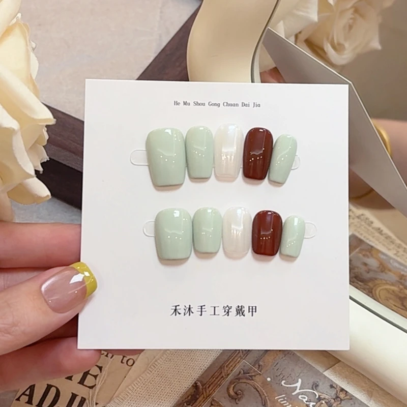 【青茶】——禾沐手工穿戴甲