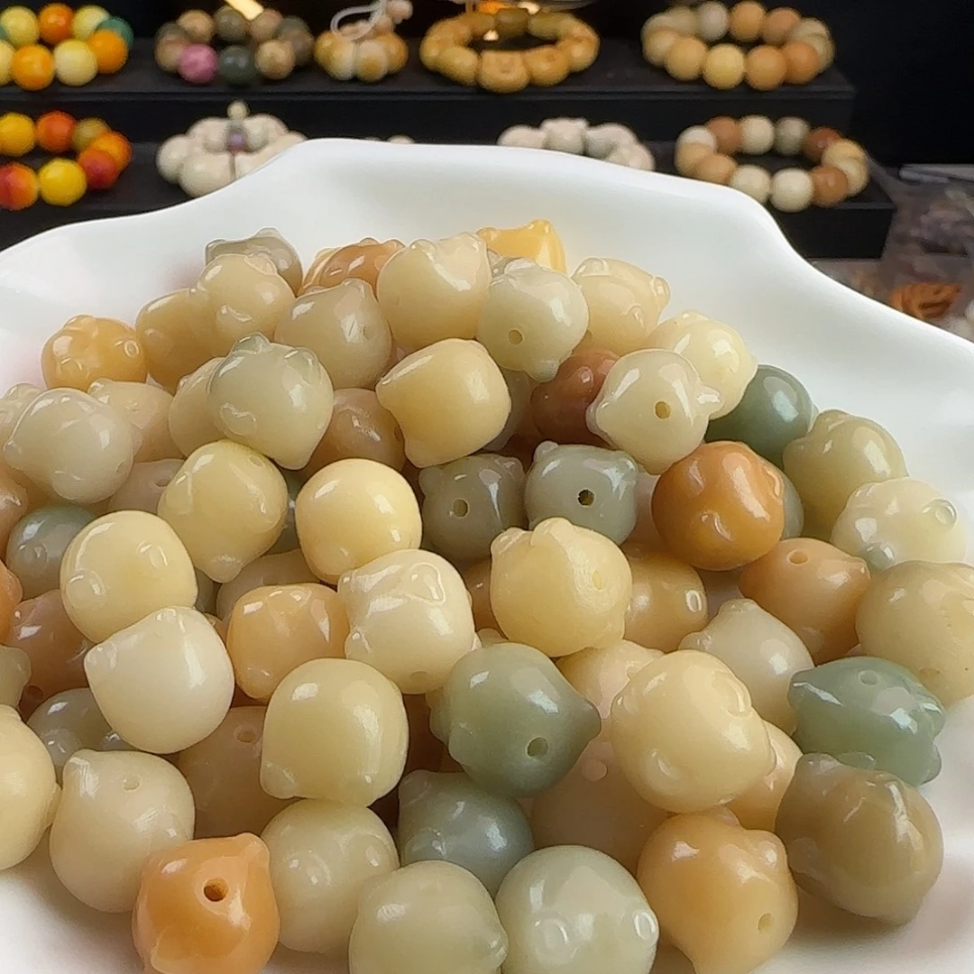 菩提根/象牙果吊坠卡13多宝柯基屁股100颗批发