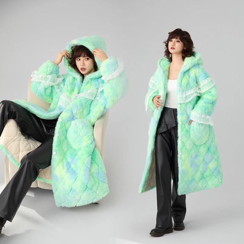【梦幻仙衣】2024新款女士加绒加厚睡衣三层夹棉冬季长款家居服套