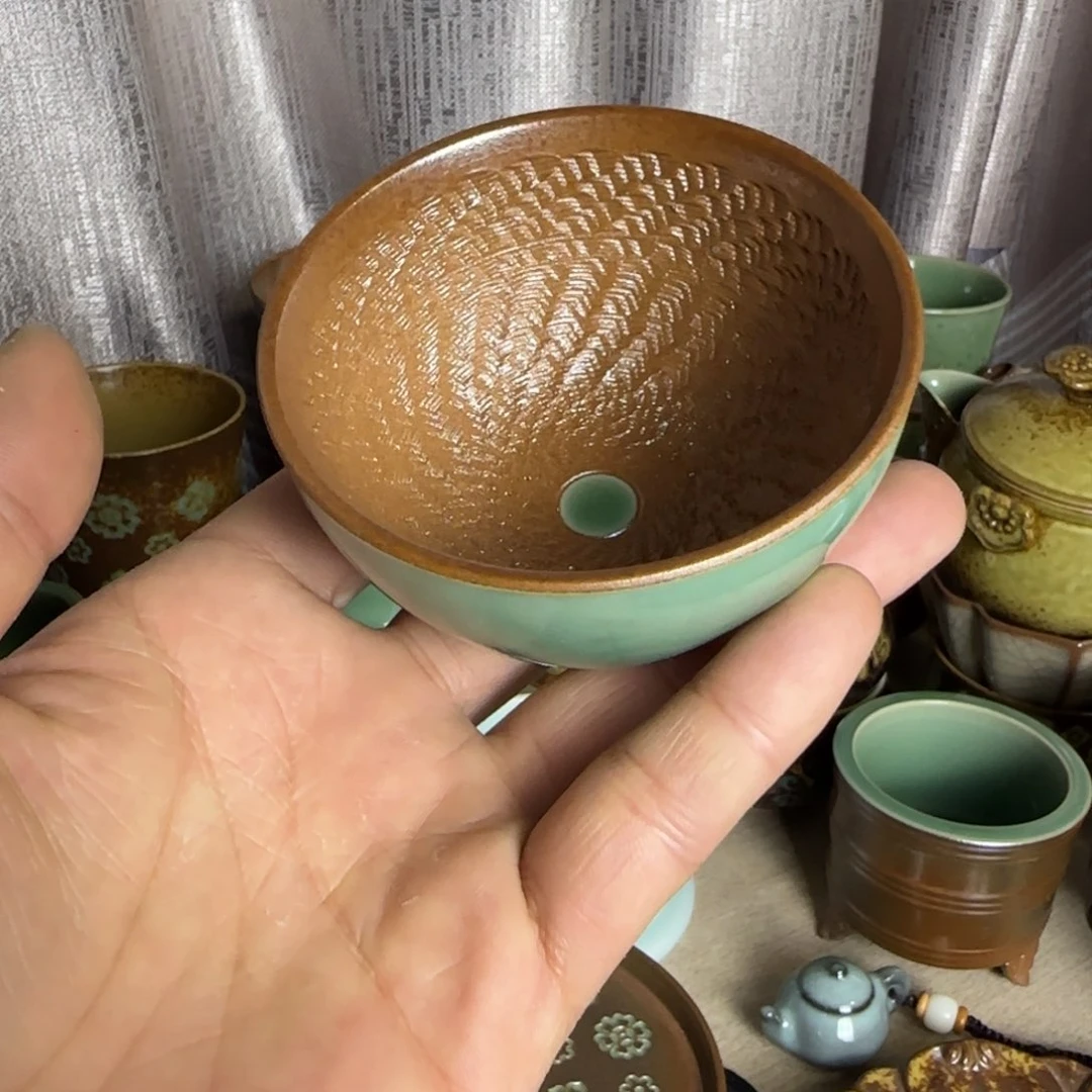 小金茶具青瓷茶器