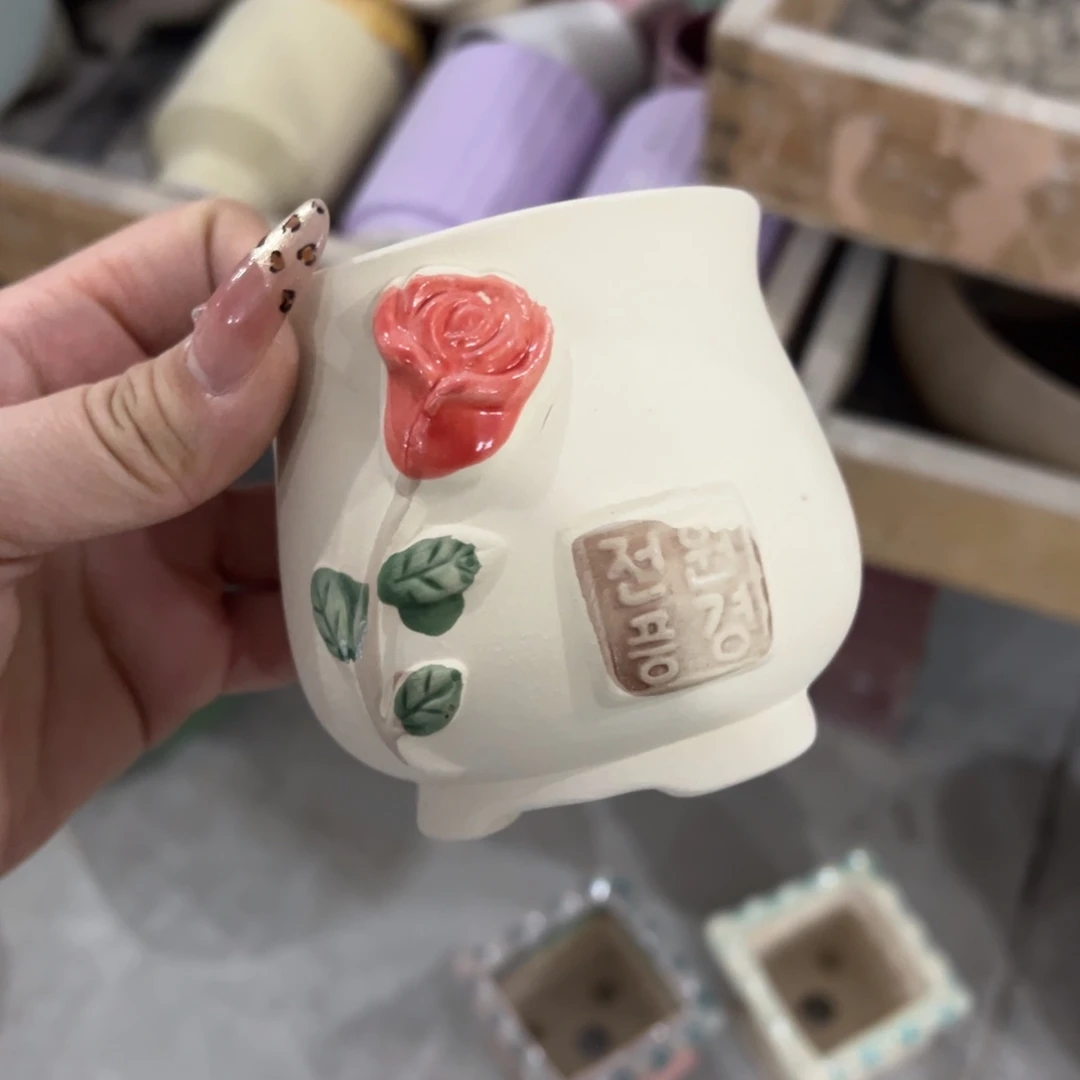 有孔陶瓷花盆，满10米包邮发货