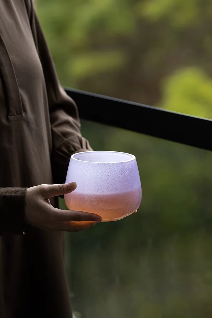 建水｜茶洗缸｜水盂｜水晶玻璃大容量800cc