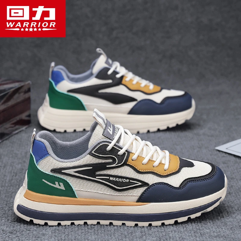 回力男鞋夏季2025新款网面透气运动休闲鞋男士厚底增高阿甘老爹鞋