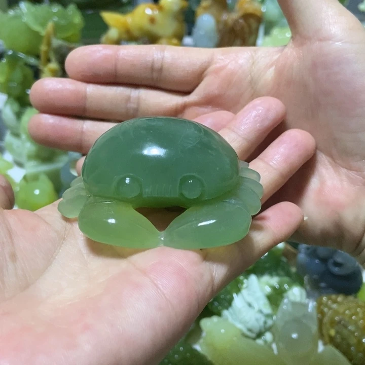 【闪购商品】未镶嵌蛇纹石玉把件