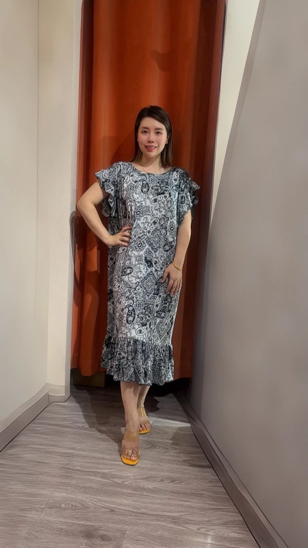 【全疆包邮】新款夏日荷叶花边大版家居长裙