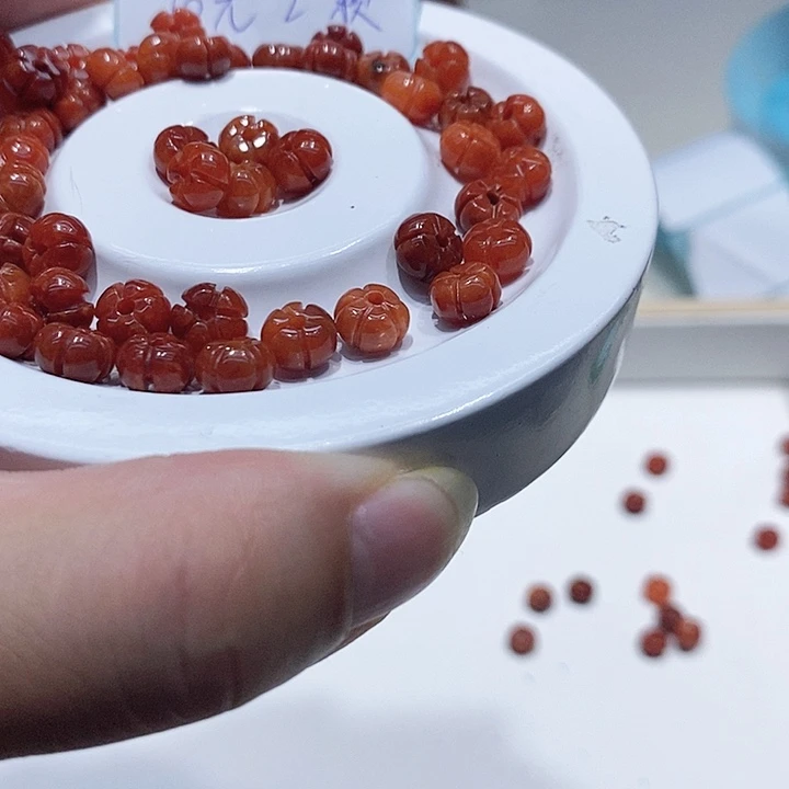 翡翠散珠冰红翡南瓜