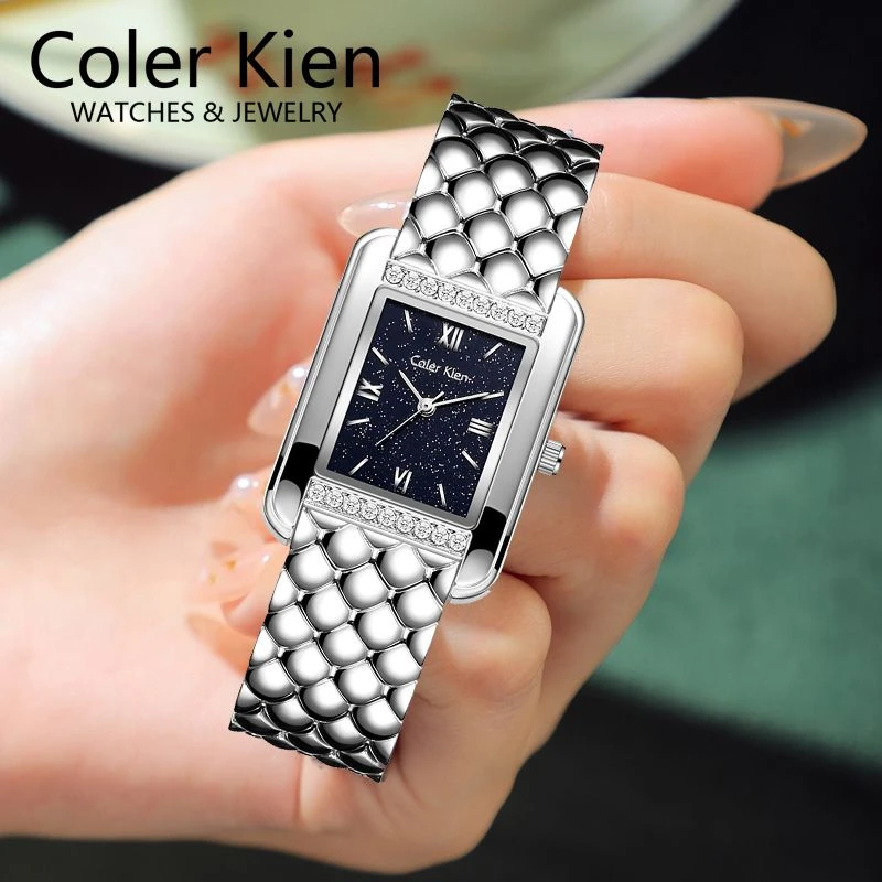 ColerKien【璀璨满天星】送女友送老婆爆款百搭防水方形时尚手表女