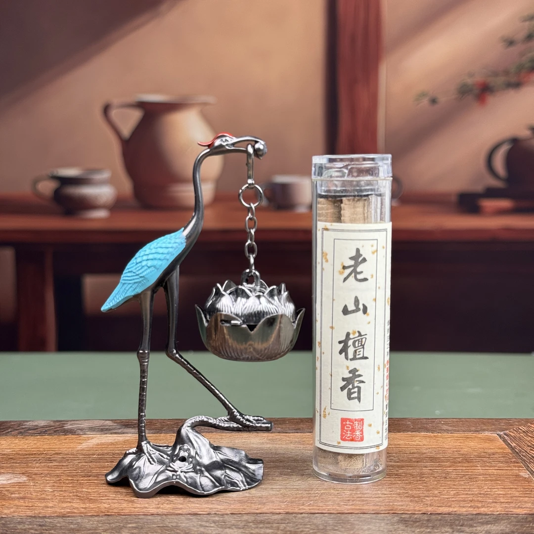 仙鹤莲花悬挂炉+老山檀香 ZH86