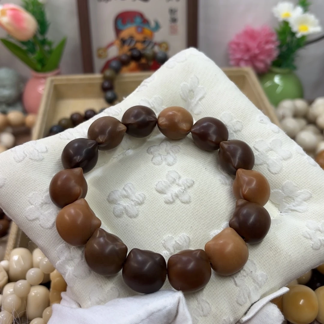 吊坠菩提根/象牙果18干磨落地果糖油栗子蛋糕猫头默认瑕单圈