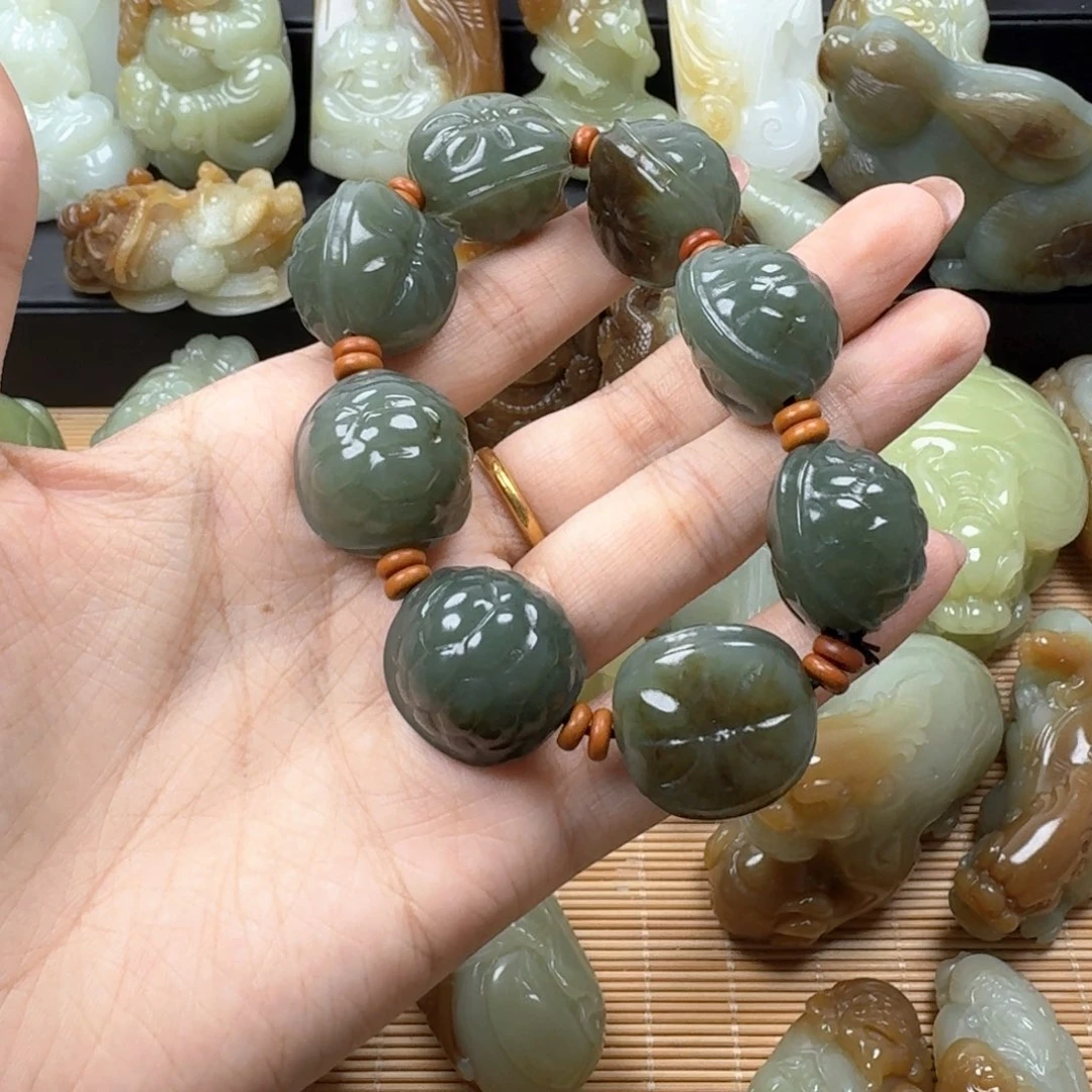 用***3手链未镶嵌和田玉