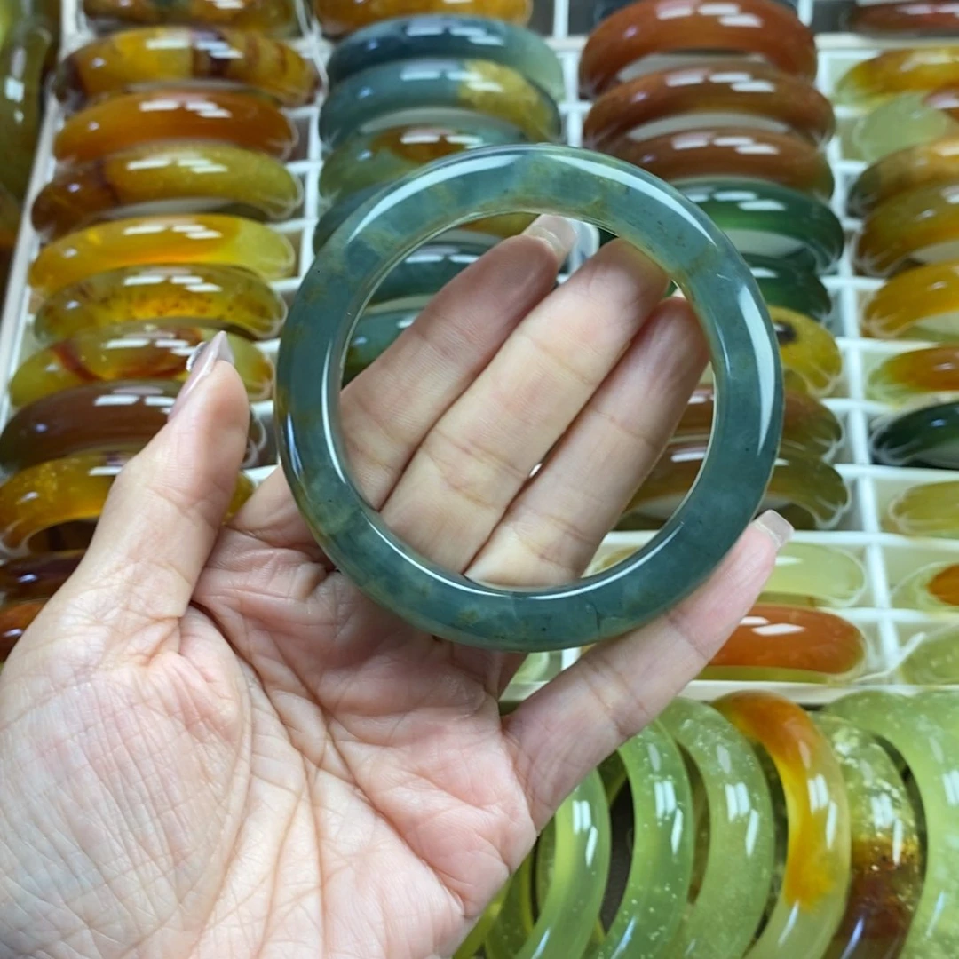 未镶嵌蛇纹石玉手镯58