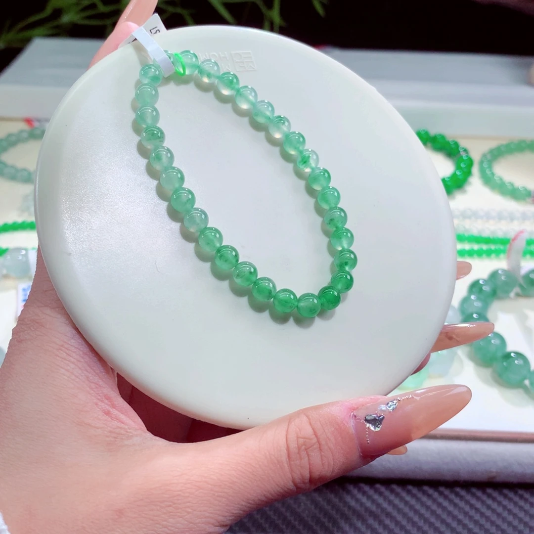 翡翠未镶嵌手链卡6