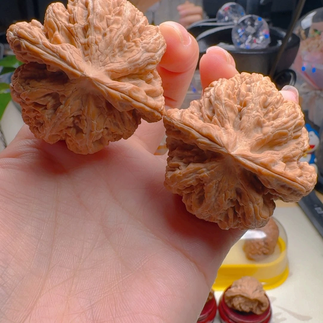 核桃把件59克47尺大粗筋