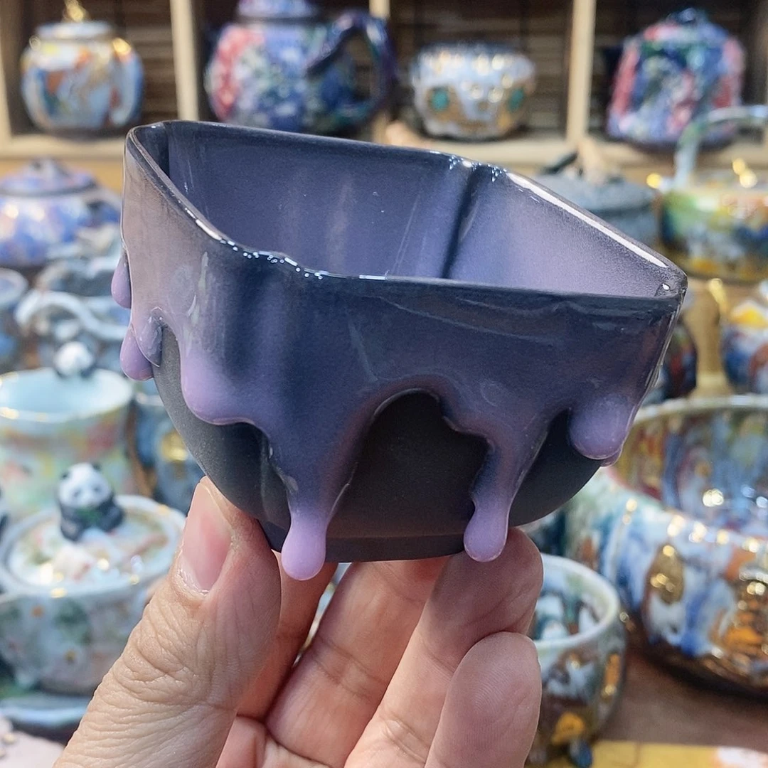 粗陶志野柴烧茶器