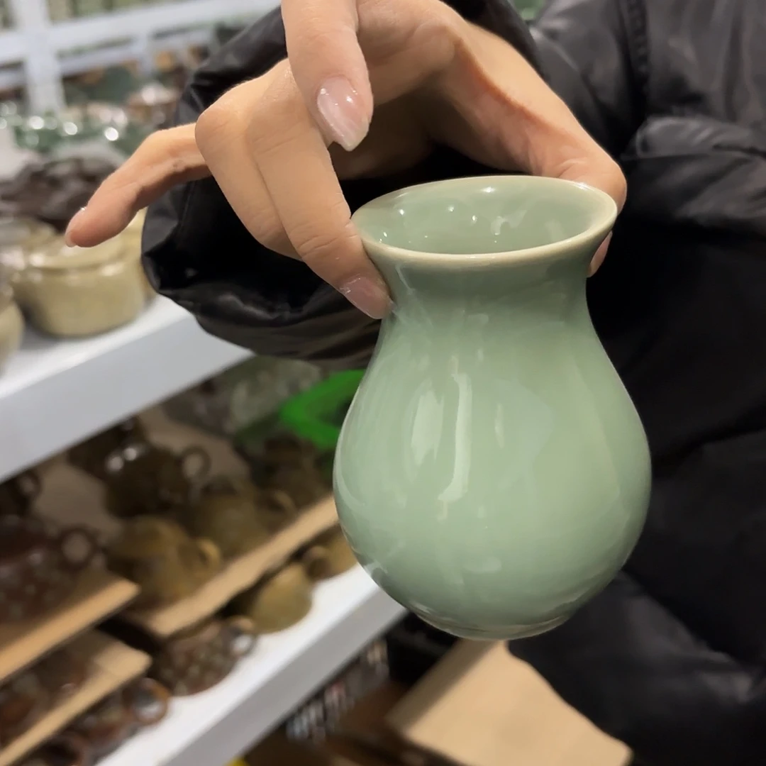 龙泉云间青瓷小米茶器