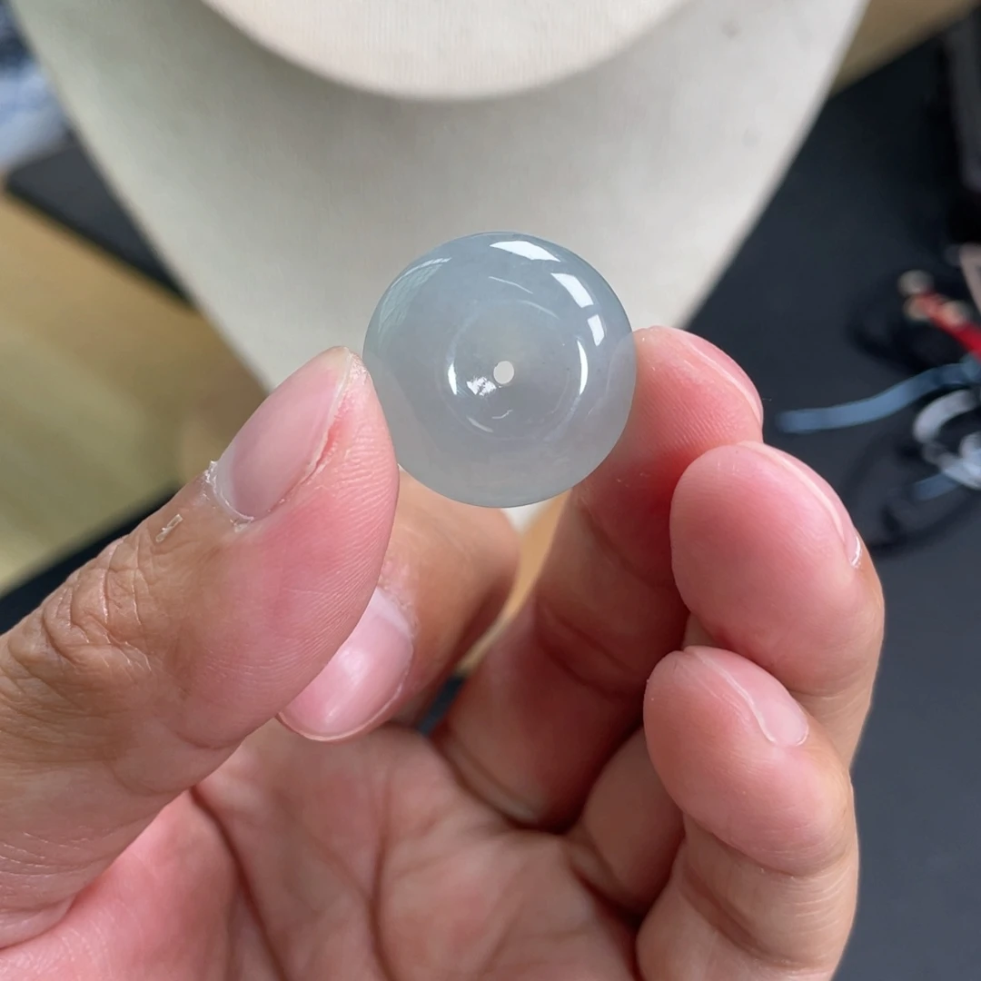 翡翠未镶嵌颈饰21.3-7.0