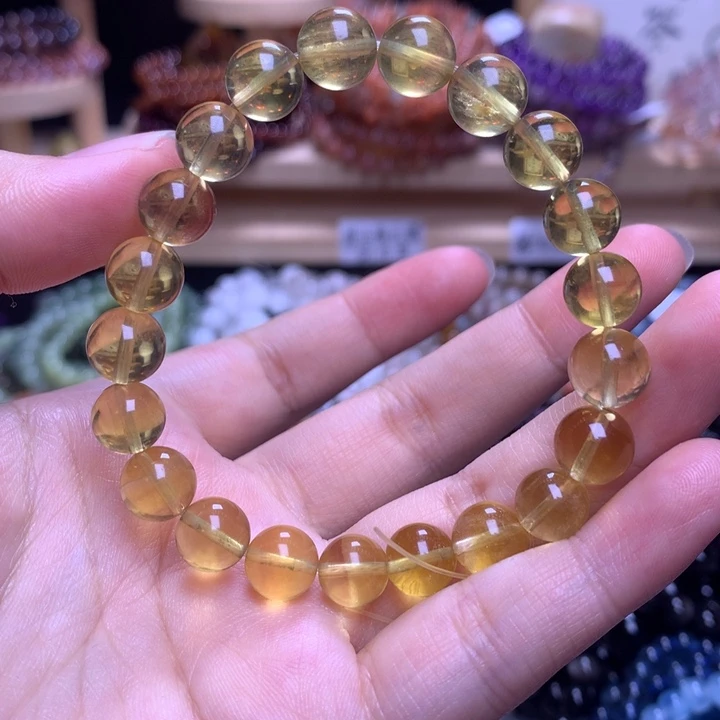 未镶嵌手串水晶9.0黄萤石