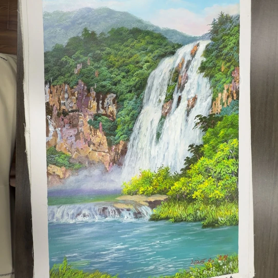 油画加油加油加油努力加油