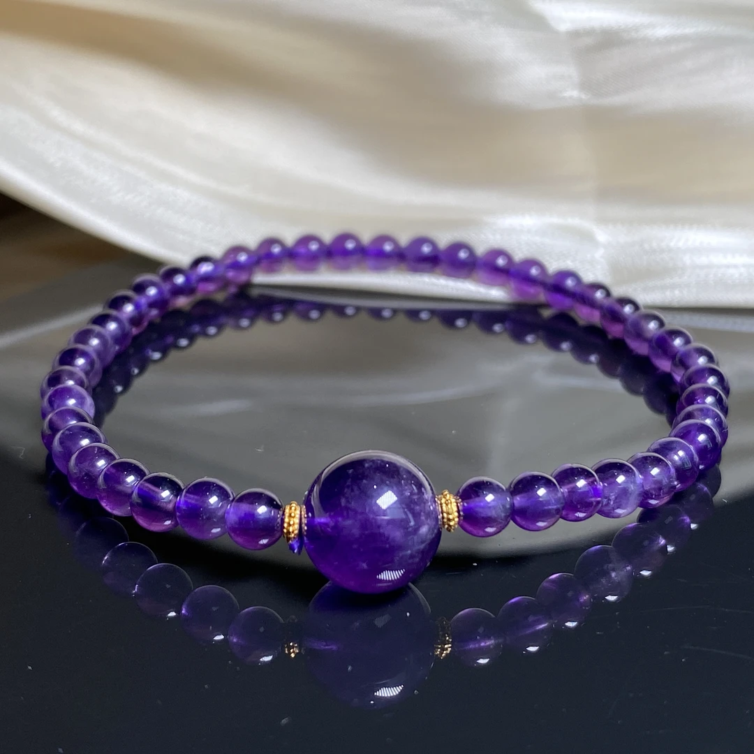 【小北好物】紫水晶DIY单圈手串 QL15X297【多样性发一件】