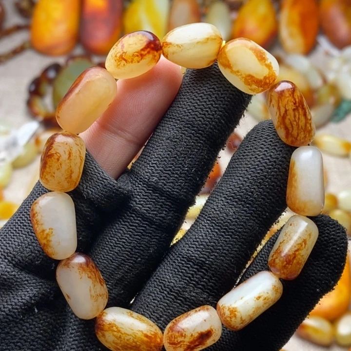 和田玉未镶嵌手链