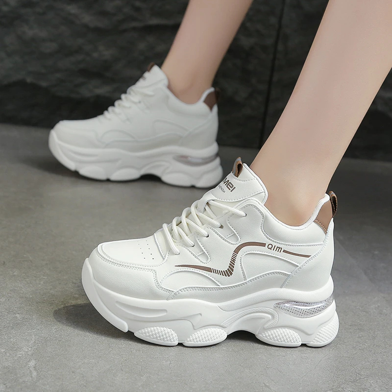 8公分内增高老爹鞋女秋冬新款韩版显瘦增高时尚百搭休闲旅游鞋潮