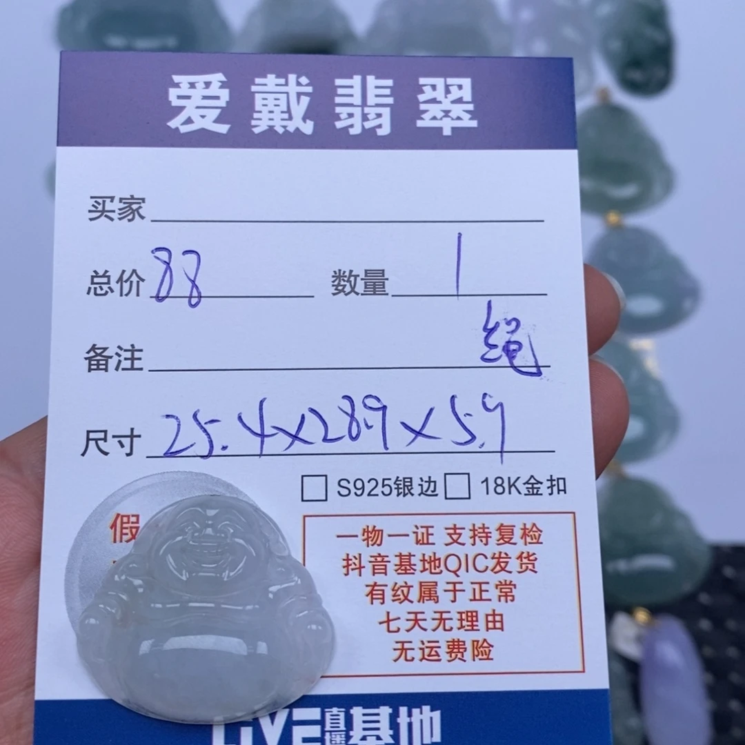 翡翠未镶嵌颈饰天然翡翠